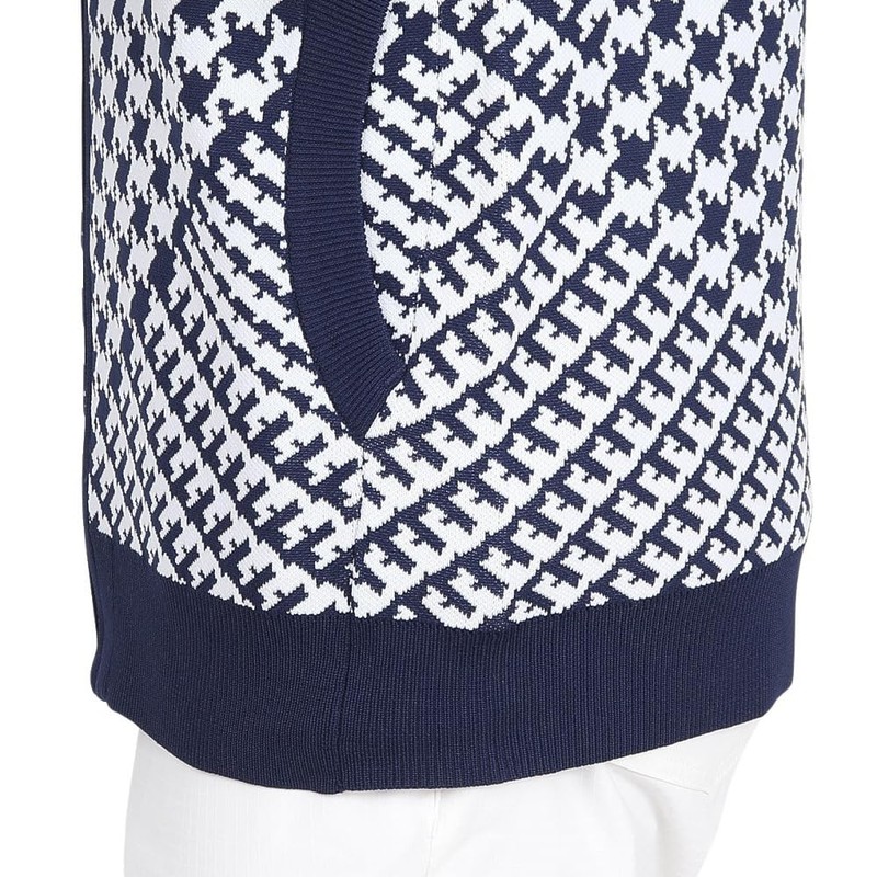 Cox Sportif LG4FVE50L Women's Sweater Vest, Plover Pattern, Lightweight, Patch,