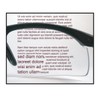 SAS Safety Sidewinder Readers Safety Glasses -Black Frame - Clear