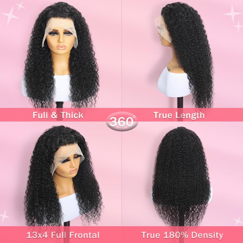 Xojao Water Wave HD Lace Front Wigs Human Hair 10A
