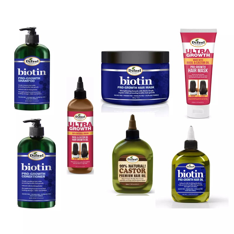 Difeel Biotin Ultra Growth Beauty Bomb for Hair Growth 7-Piece
