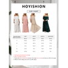 HOYISHION Women's Off The Shoulder Floral Lace Maxi Wedding Dress