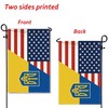 Ukraine Garden Flag,12x18 in Heavy Duty Ukrainian Outdoor Banner for