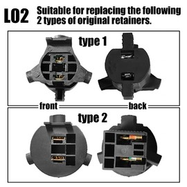 H7 LED Headlight Bulb Retainers Adapters Holders Sockets for KIA K3 K4 K5 Forte Sorento Sportage R Coupe Grand Santa Fe Hyundai Tucson Sonata 9 Coupe Veloster Ioniq