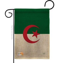 Nationality Algeria Garden Flag Regional Nation International World Country Particular Area Small Decorative Gift Yard House Banner Double-Sided Made in USA 13 X 18.5