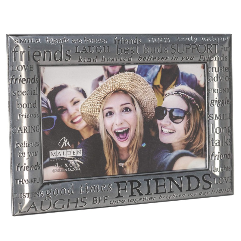 Malden International Designs Modern Pewter Metal Diecast Friends Expressions Picture