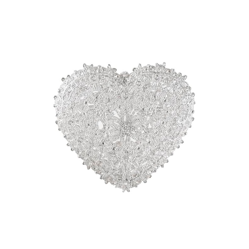 CF Collection Engraved Heart Christmas Tree Ornament [Pack of 1]