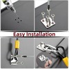 2PCS Bin Lid Locks, Metal Bin Lid Locks for Animals