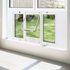 Full-Size Window Pet Door for Cat&Small Dog, Fits 28"-32" Width
