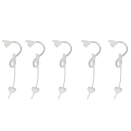 5pcs BTE Sound Aid Replacement Slim Tubes 2B Size Sound Amplifier Tubes with Open Dome Ear Tips S