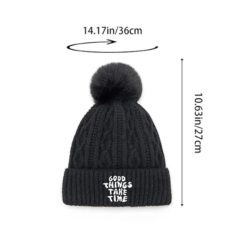 Sombrero Pom Pom: Texto Escrito A Mano Que Dice «las