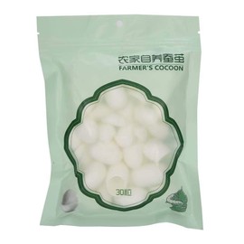 30 pieces organic fresh natural silk ball cocoons, face cleanser, silk balls cocoons for cleansing, washing the face, removing makeup, peeling and skin care