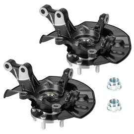 Front Driver and Passenger Side Steering Knuckle Wheel Hub Assembly Compatible with 2003 2004 2005 2006 2007 2008 Toyota for Corolla 1.8L Replace for # 698389 698388