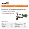 Left Cargo Trailer Flush Hinge with 1/4 Inch Pin -