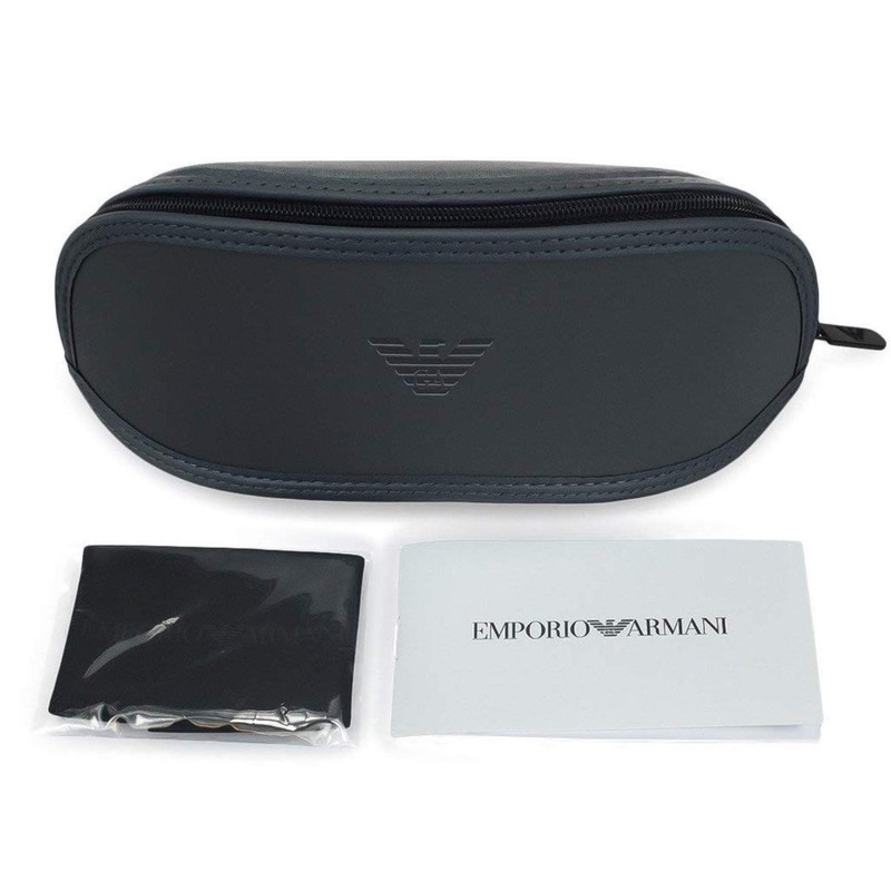 Emporio Armani EA4029-50638G Lunettes de Soleil CAOUTCHOUC NOIR avec Lentille
