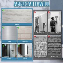 AGJIQ Shampoo and Conditioner Dispenser for Shower, 3 * 400ml Press Liquid Soap Dispenser, Wall Mounted No Drill Shampoo Dispenser for Kitchen Bathroom Hotel, ABS Material(Black)