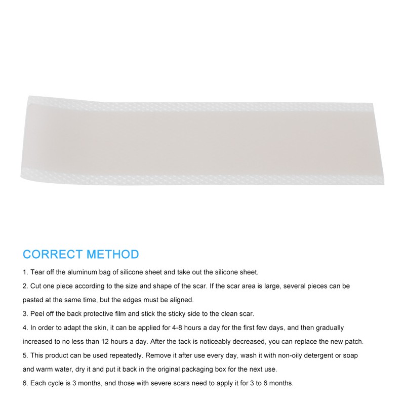 0.4mm Ultra Thin Scar Patch Silicone Gel Wound Marks Removal