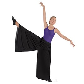EUROTARD 13696 Adult Palazzo Pants (Black, Large/Extra Large)