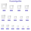 Pack of 107 square washers, square washer M3 M4 M5