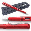 Lamy Engraved Fountain Pen Safari red Great gift for School