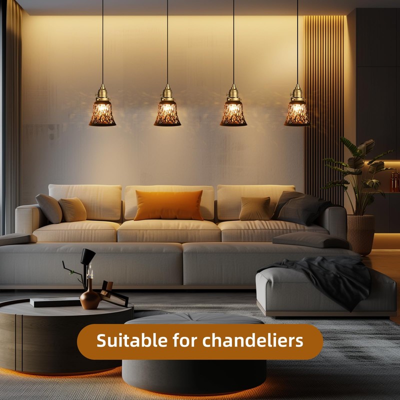 Pendant Light Shades, 4 Pack Ceiling Fan Light Shade Replacements