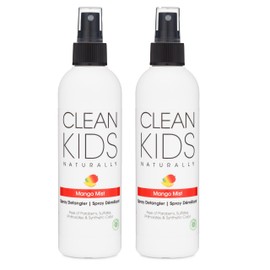 Clean Kids Naturally Mango Mist Spray Detangler, EWG Verified (2 Bottles)