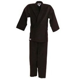 Macho 8.5oz Traditional Karate Gi / Uniform - Black / Size 7