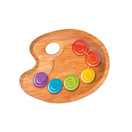 Fun Express - Artist Party Dessert Plates for Birthday - Party Supplies - Print Tableware - Print Plates & Bowls - Birthday - 8 Pieces