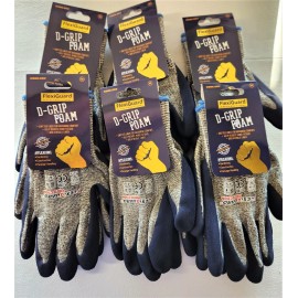 FLEXI GUARD 6-Pair FLEXI GUARD Foam Latex {D-GRIP} LY200 GLOVES BY: FLEXI GUARD - L