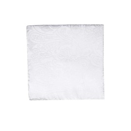 OLYMP Men's Pocket Square Pocket Square Plain, White