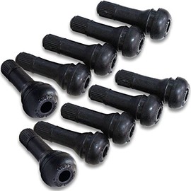 Set of 10 TR413 Tire Air Valves Rubber Valves Valve Core with Cap Chu-Breath