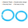 PATIKIL 25pcs 28mm Outside Diameter 20mm Loose Leaf Rings Binder