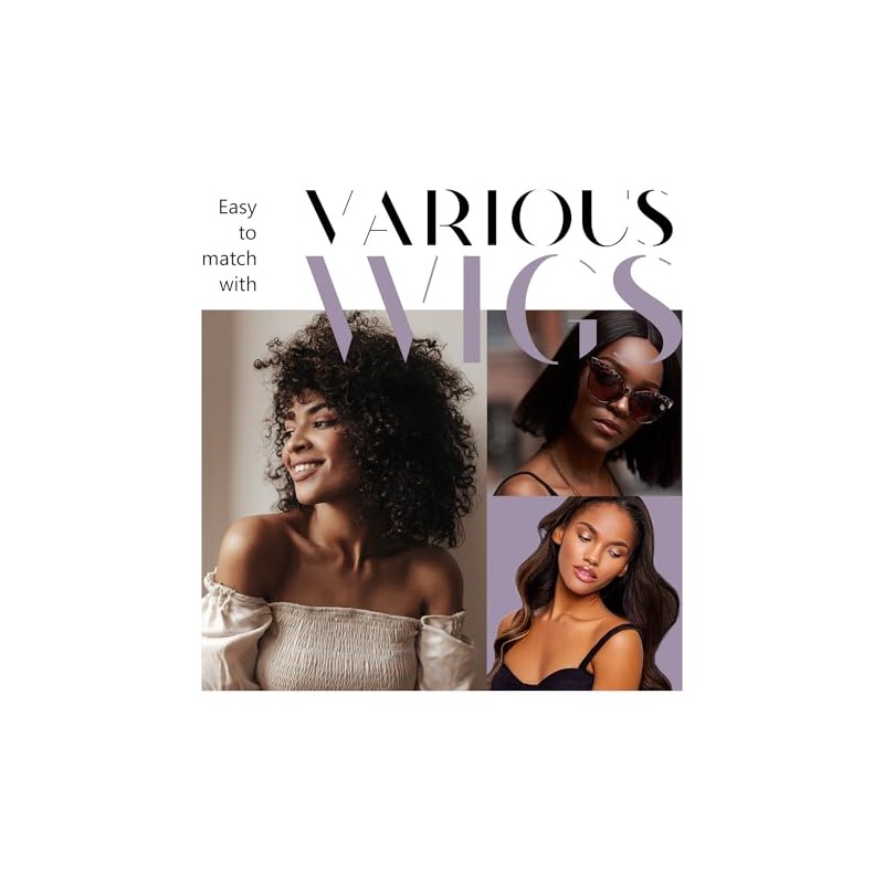 Dreamlover Dreamlover Black Wig Grip Band, Non-slip Wig Grip Headband,