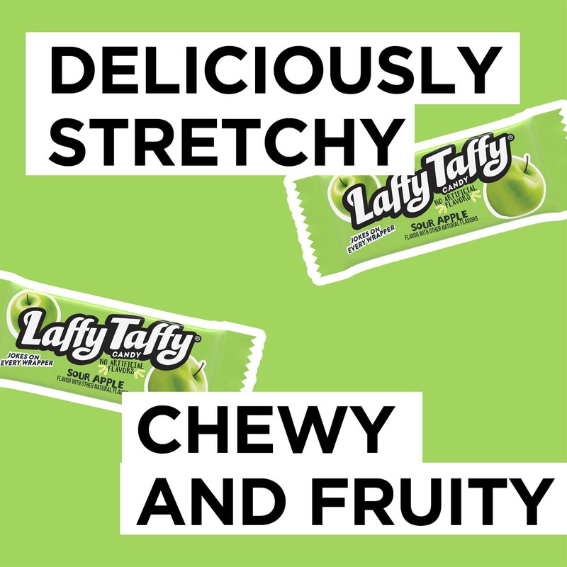 Laffy Taffy Candy, Sour Apple Flavor, 145 Pieces