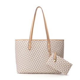 Women's Tote Top Handle Handbags Vegan Leather Designer Handbags for Women Fashion Shoulder Bag with Wallet for Ladies 2psc