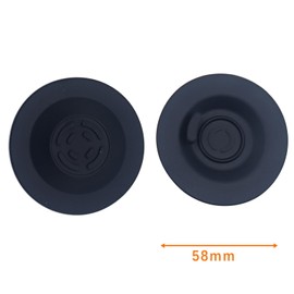 CAVEKEAP 2 PCS 58 mm Backflush Cleaning Disc for Breville Espresso Machine, silicone Disc for Breville Espresso Machine Part BES980XL BES920XL BES900XL BES990 Black