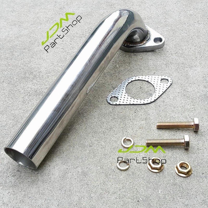 JDMPARTSHOP 35mm 38mm Stainless Pipe Wastegate Dump Tube Elbow Actuator