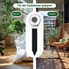 Royal Gardineer Bodenfeuchtemessgeräte: 6er-Set Digitale Boden-Feuchtigkeitsmessgeräte für Pflanzen, LCD (LCD-Bodenfeuchtigkeits-Messer,