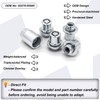00276-00900 Wheel Lock Lug Nuts Set M12 x 1.5, Compatible