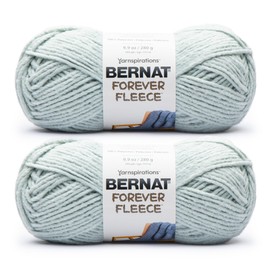 Bernat Forever Fleece - 2 pack of 194 Yards/9.9 oz Sage 100% Polyester Yarn