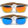 iceBoo Sunglasses Pack of 2 Mens Womens lightweight frame Plastic