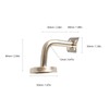 5Pcs Wall Handrail Bracket Practical Robust Wall Mounted Stainless Steel