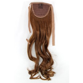 WIG ME UP - YZF-TC18-12 Hairpiece Braid Medium Brown Wavy 45 cm Tape Hair Clip Hair Extension