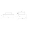 Intelmann Flat Duct Deflection Piece 90°, 220 x 55 mm