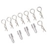 4Pcs RC Body Post Mount Stable High Strength Silver Rugged