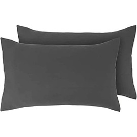 Egyptian Cotton 200 Thread Count Pillow Cases 2 Pack (Charcoal Grey)
