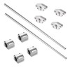 iYueMps 8mm 100-600mm Case Hardened Coated Steel for Linear Motion