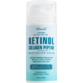 Ebanel Retinol Cream for Face 3.5 oz, Moisturizer with Collagen, Peptides, Ceramides, Hyaluronic Acid, Vitamin C & B5, Firming Anti Aging Face Cream for Wrinkles, Fine Lines, Dark Spots, Day & Night