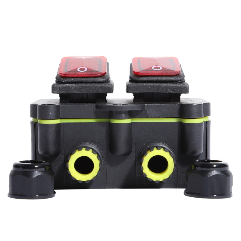 Shengbowi Waterproof On Off Toggle Switch with Red Light Rocker