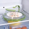 Brteyes Cubierta para microondas, cubierta para microondas, cubierta para alimentos,