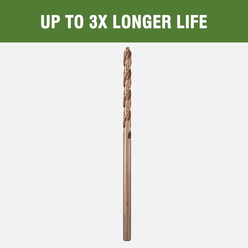 HLOFIZI Brocas largas de cobalto de 7/32 x 6 pulgadas